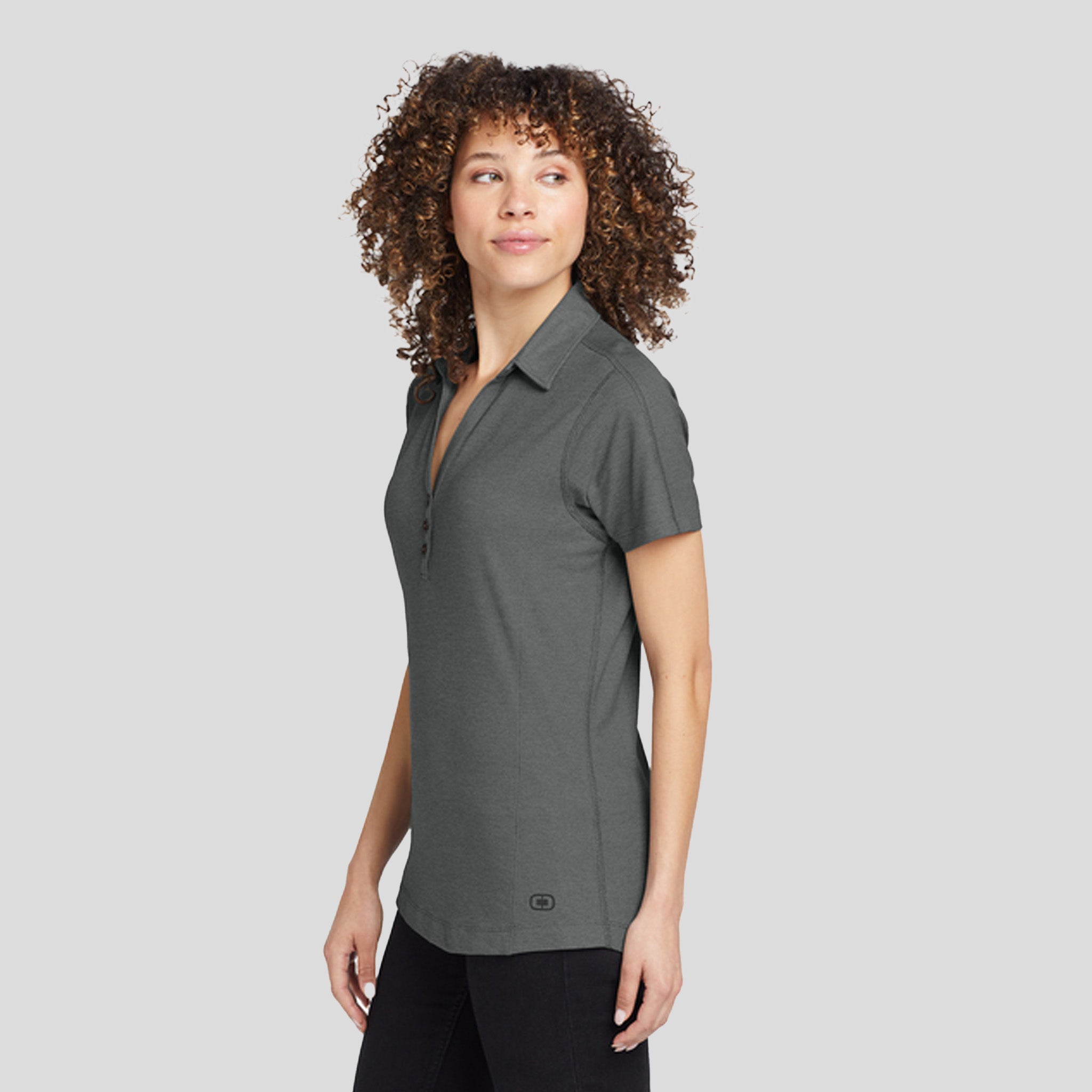 Women's Onyx Polo | Petrol Grey
