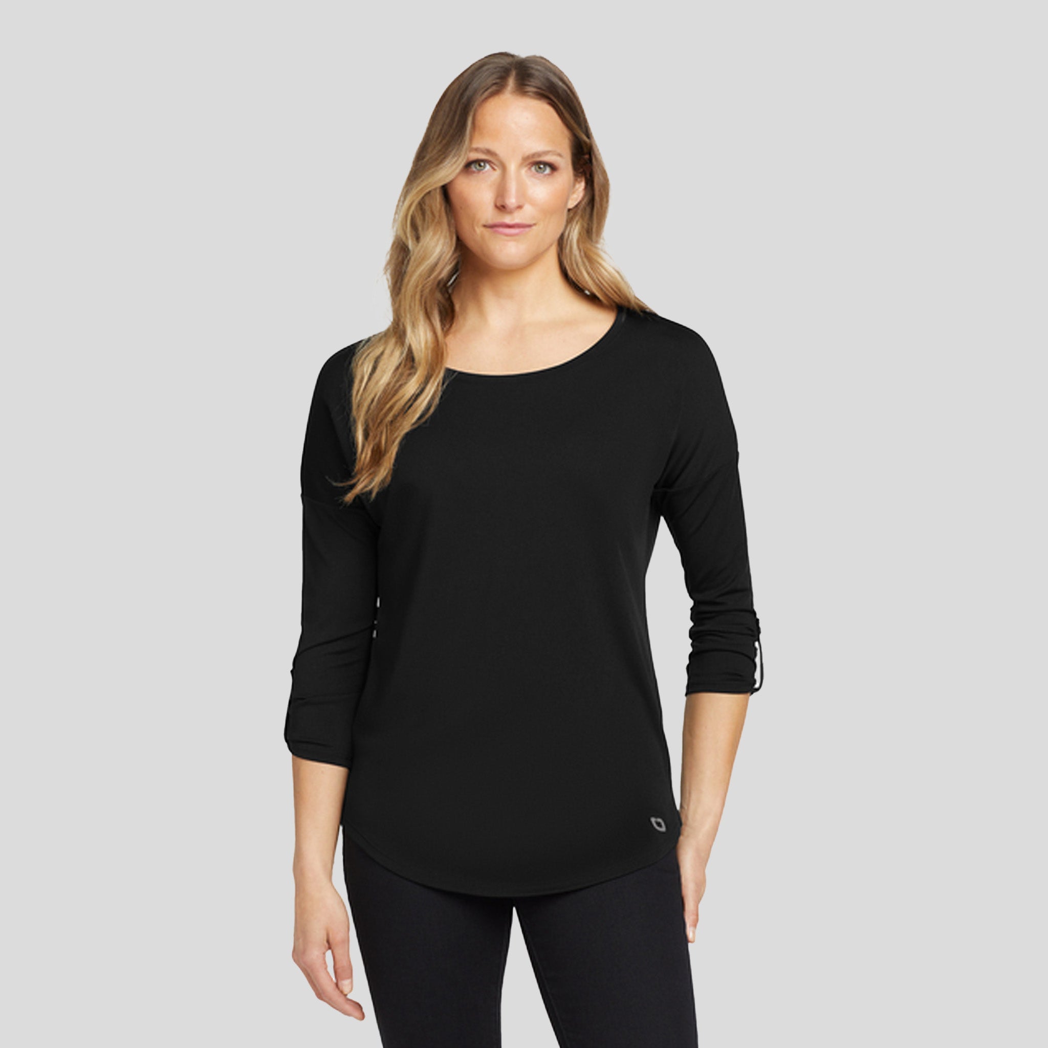 Women's Gravitate Scoop 3/4-Sleeve | Blacktop