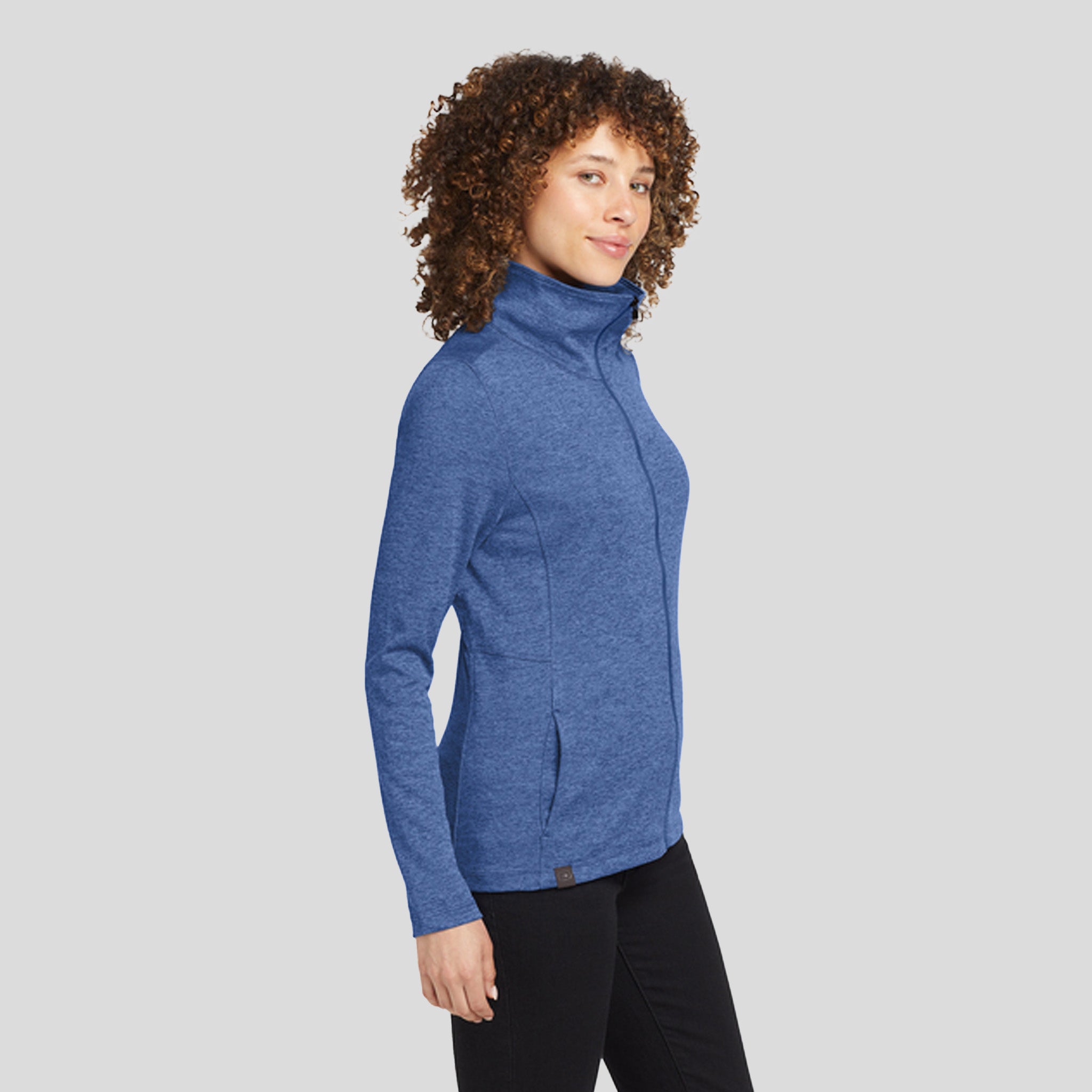 Women's Pixel Full-Zip | Optic Blue