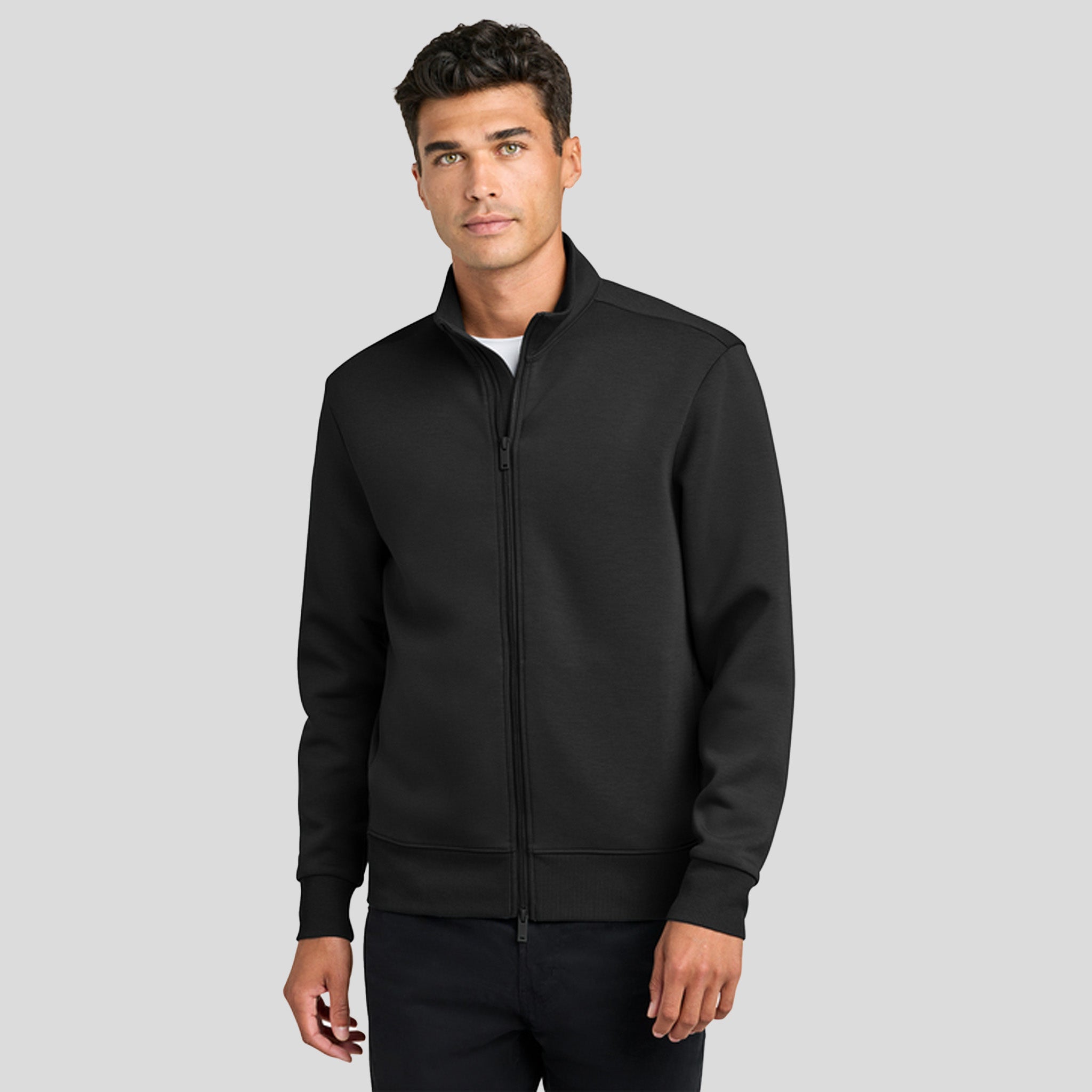 Soft Spacer Full-Zip | Deep Black