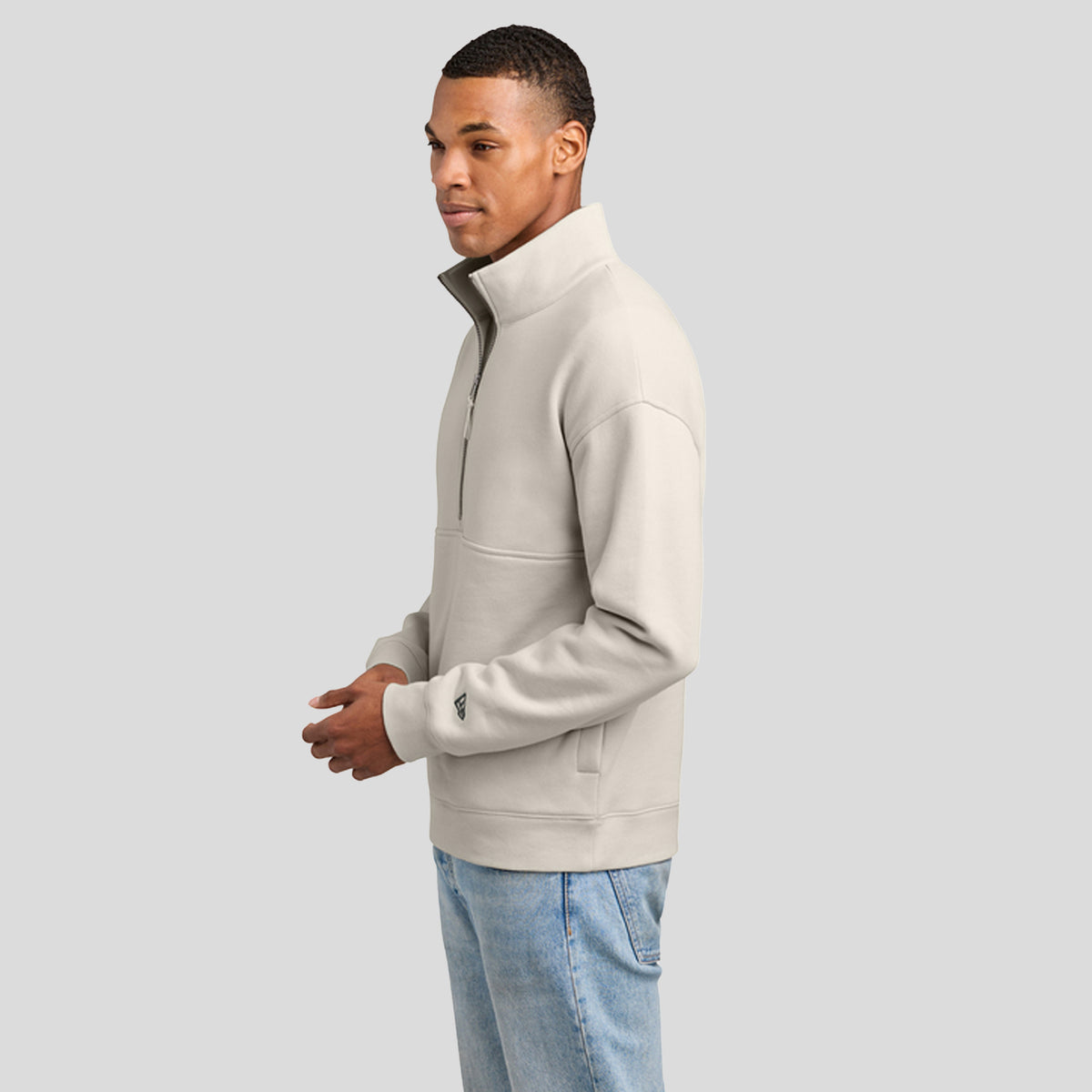 Men’s Heritage Fleece 1/2-Zip | Soft Beige