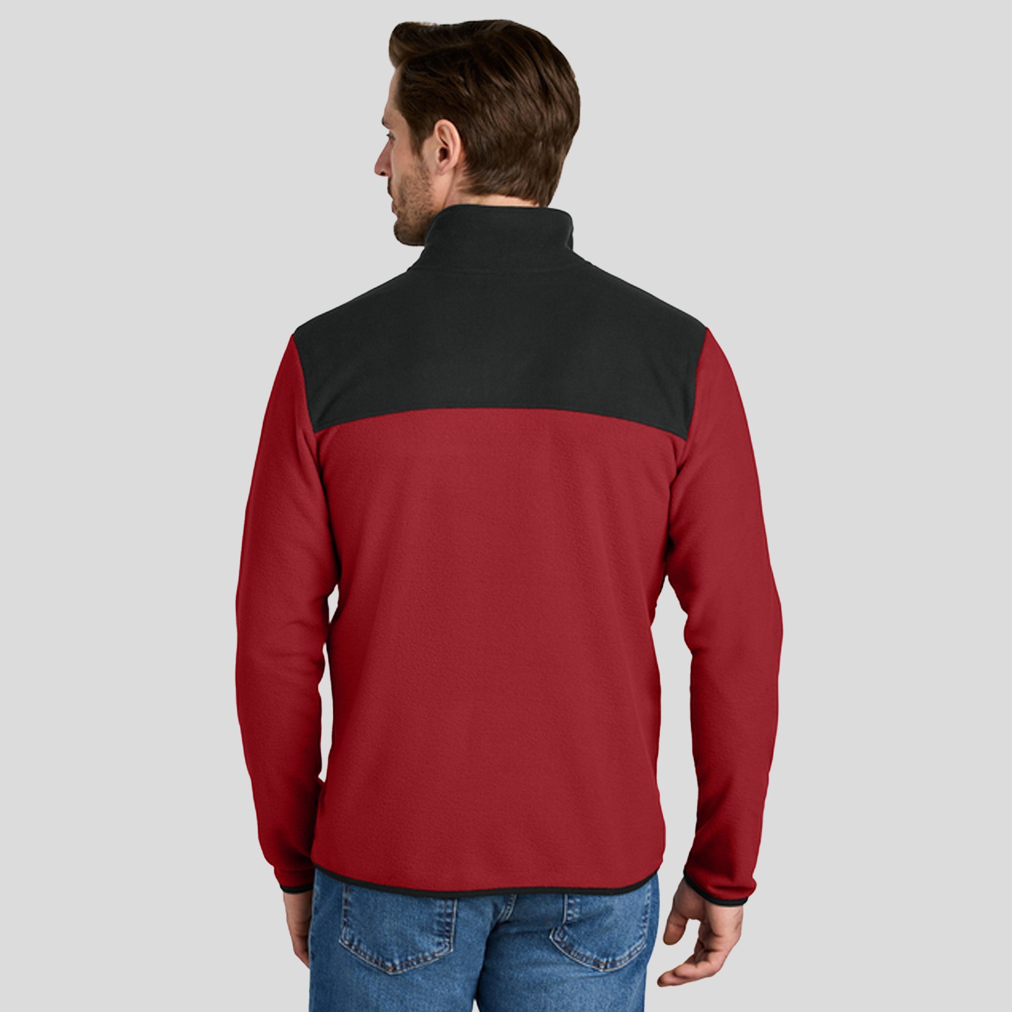 Glacier Full-Zip Fleece Jacket | Rage Red /TNF Black