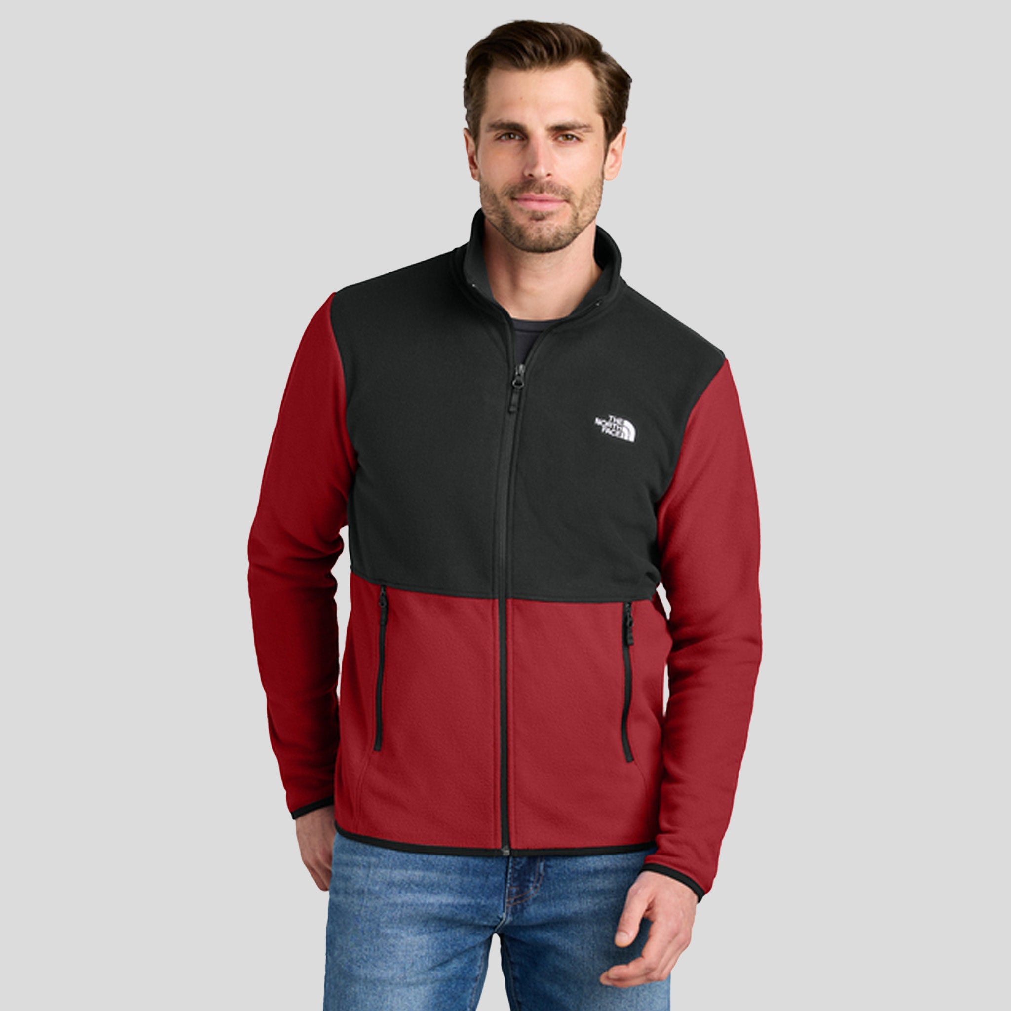 Glacier Full-Zip Fleece Jacket | Rage Red /TNF Black