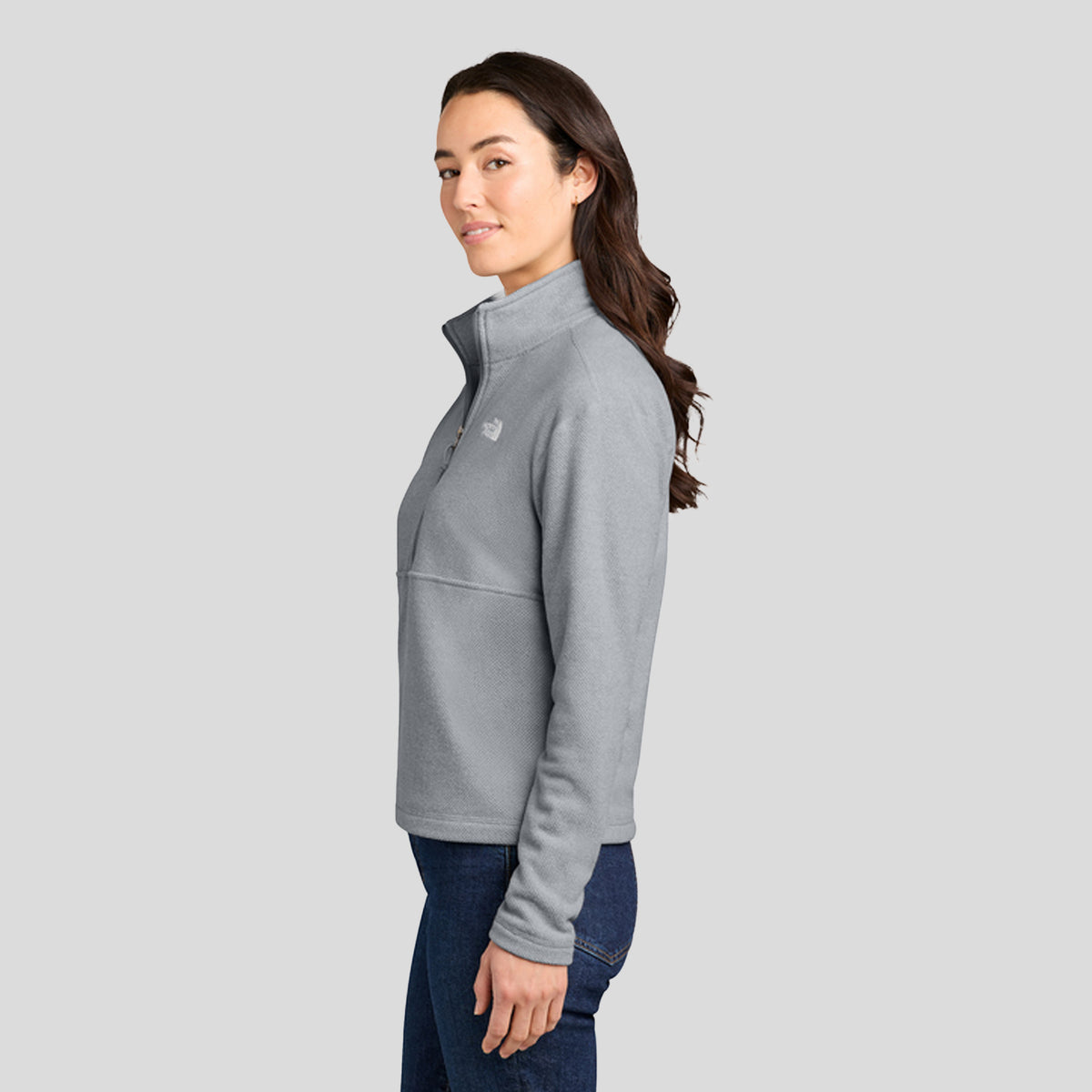 Women's Textured Pine Grove 1/2-Zip | TNF Light Grey Heather