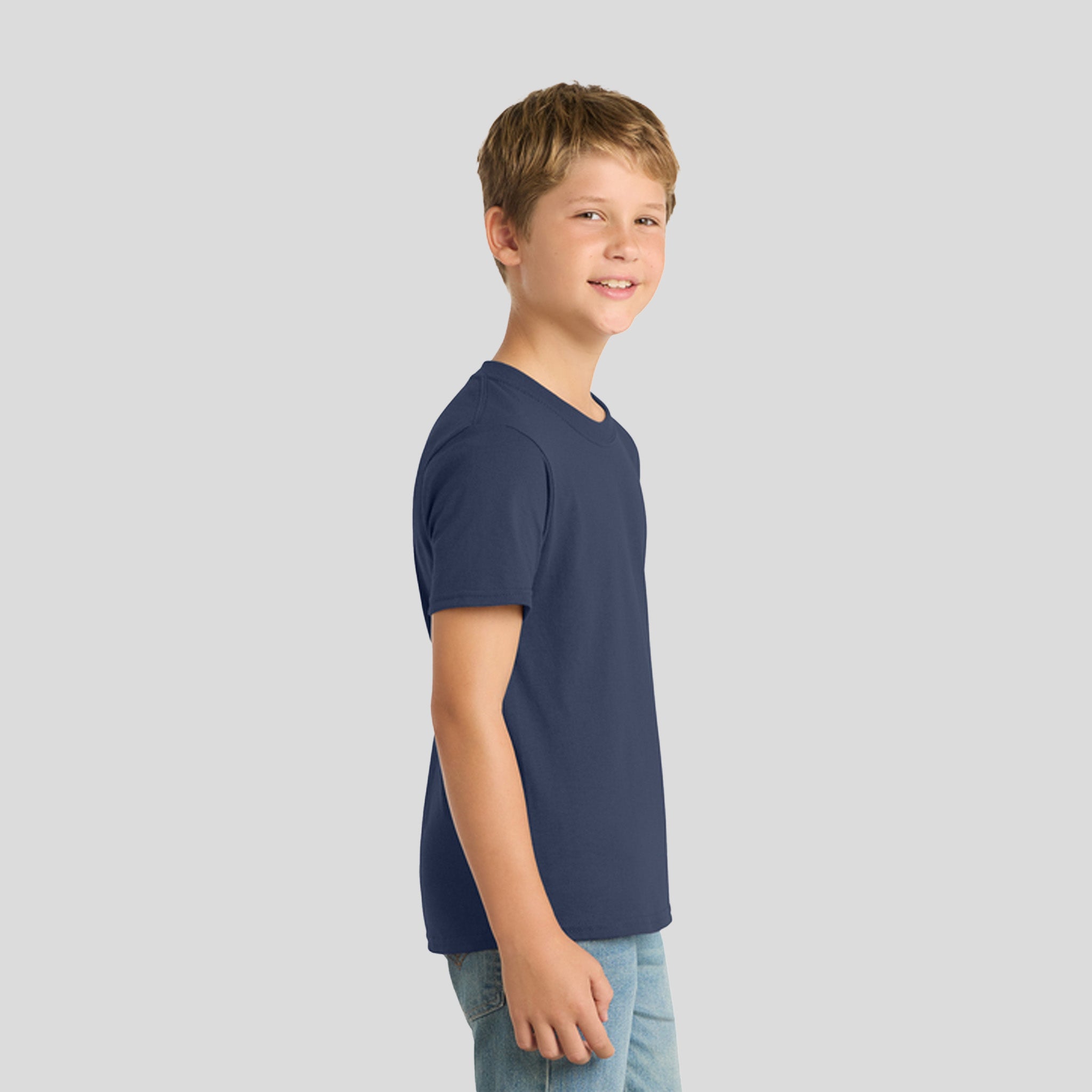 Youth Core Blend Tee | Navy