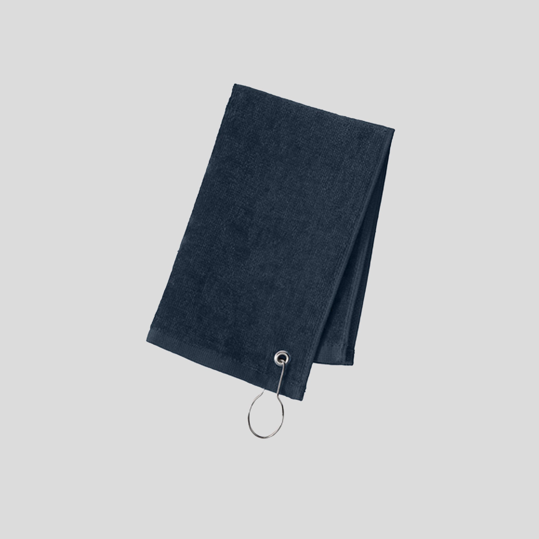 Grommeted Hemmed Towel | Navy