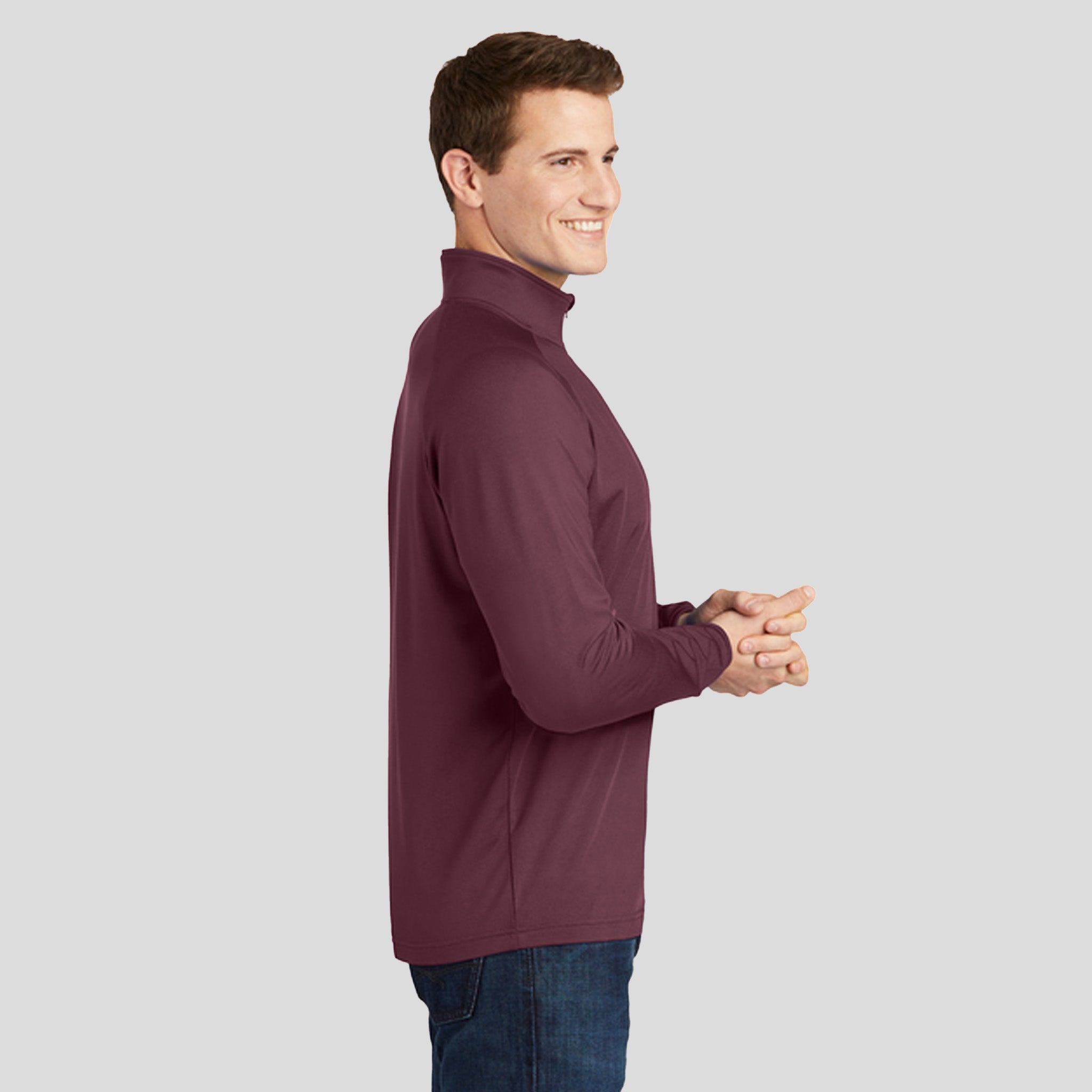 Sport-Wick® Stretch 1/4-Zip Pullover | Maroon